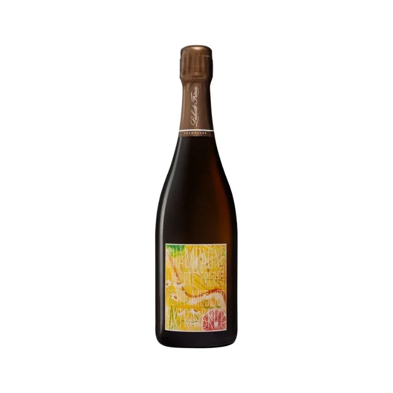 Bouteille de champagne Petit Meslier de la maison Champagne Laherte, cuvée de vigneron rare