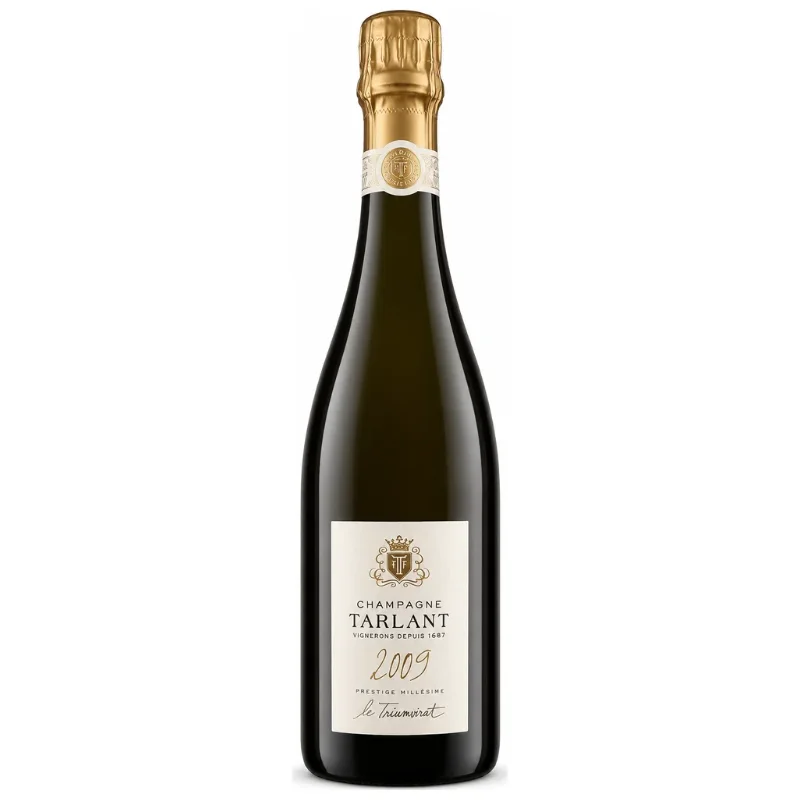Cuvée Le Triumvirat 2009 Brut Nature, bouteille de champagne millésimé Tarlant sans dosage