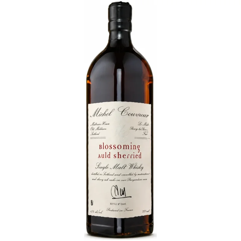Whisky Couvreur Blossoming Auld Sherried Single Malt, single malt ambré affiné sherry