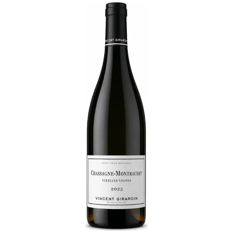 Bouteille de Chassagne-Montrachet Blanc Village 2023 Vieilles Vignes Vincent Girardin, vin blanc de Bourgogne