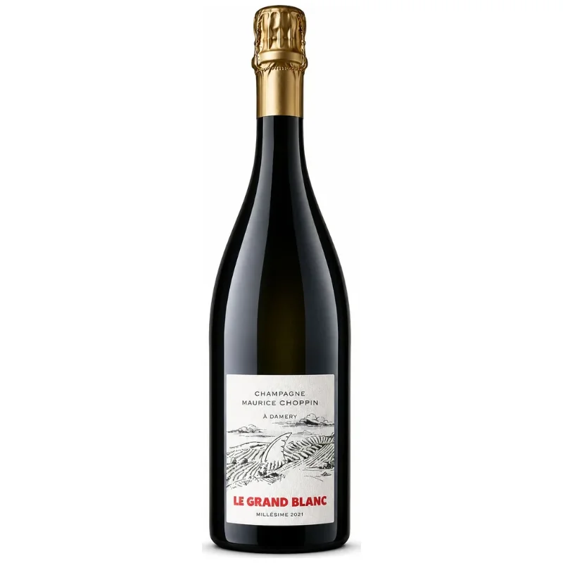 Le Grand Blanc 2021, bouteille de champagne millésimé Maurice Choppin
