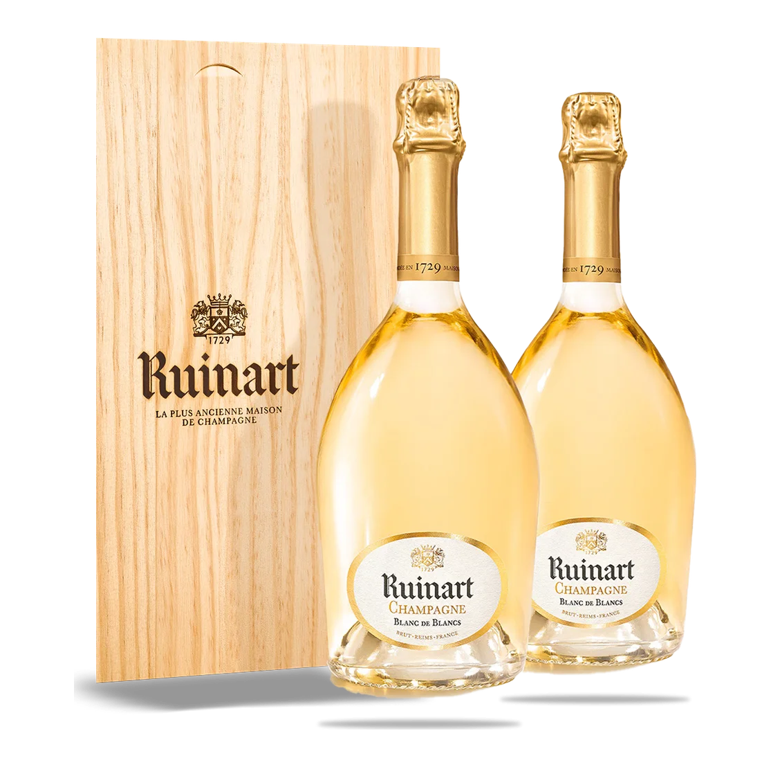 Blanc de Blancs Coffret en bois de 2 bouteilles